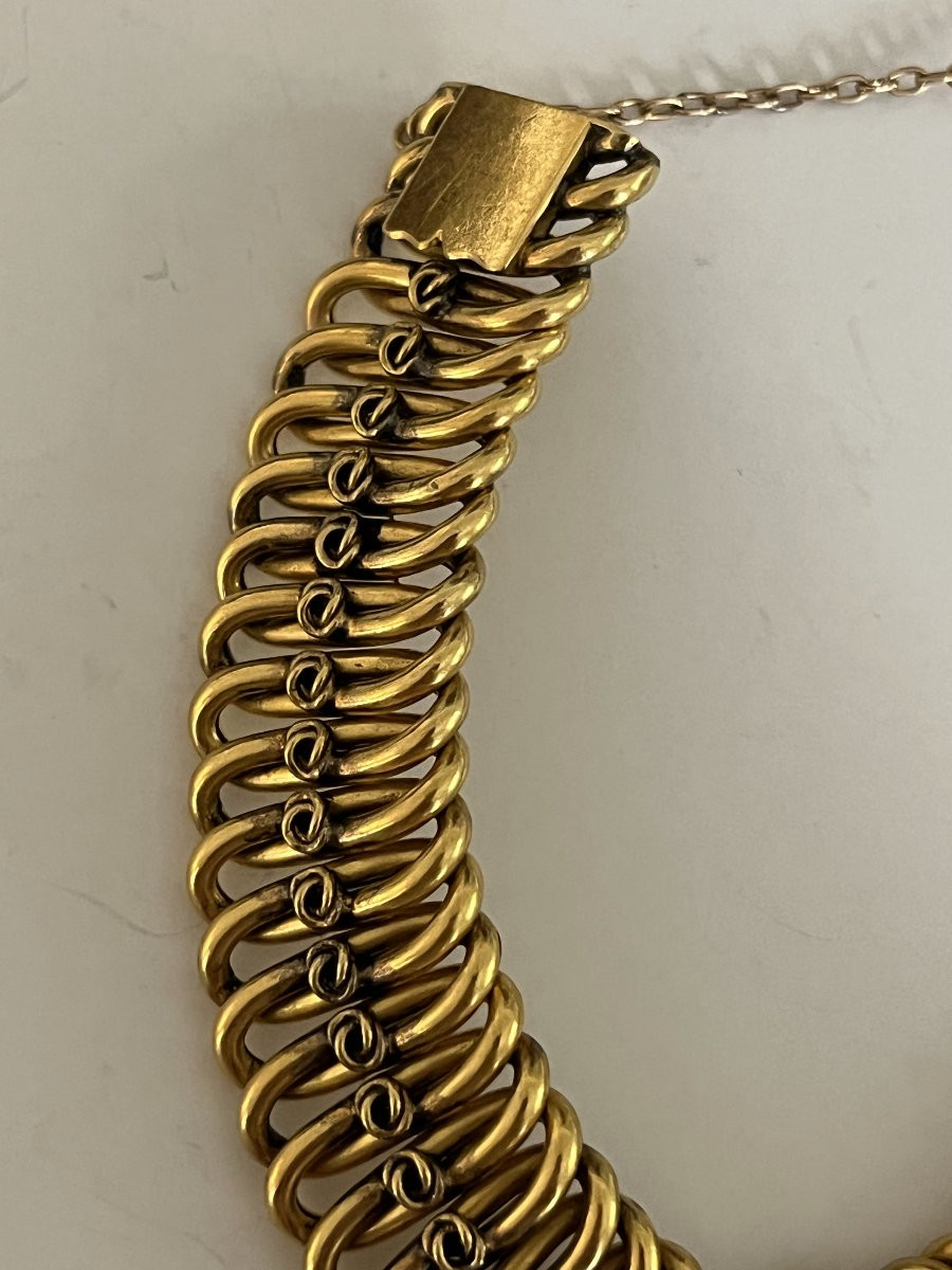 6861- Bracelet Ruban Or Jaune 31 g-photo-3