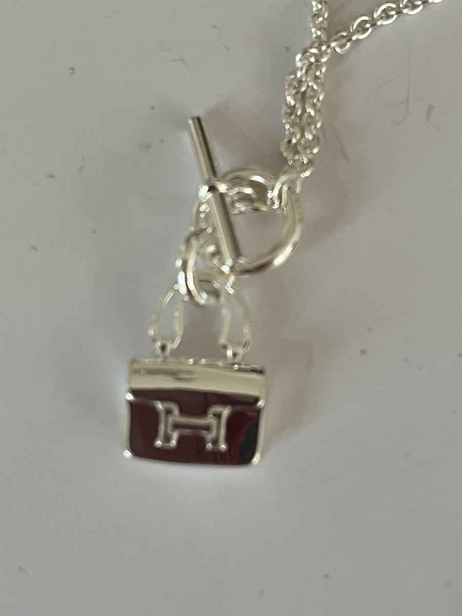 6920- Hermes Amulets Silver Pendant