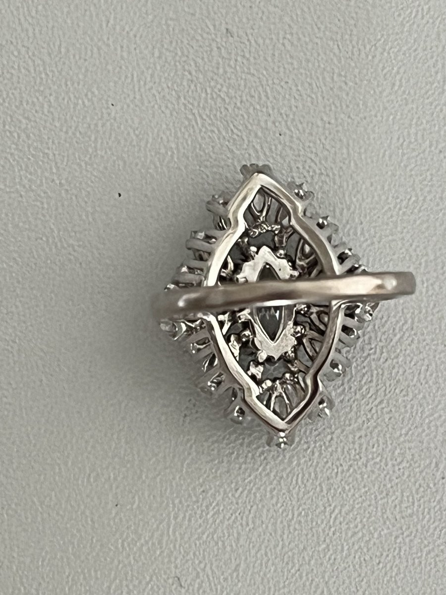 7047- Bague Or Gris Diamants (2,50 ct)-photo-2