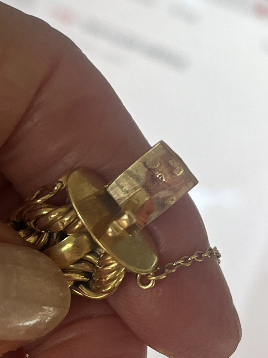 7022- Bracelet Or Jaune Tressé 38 g-photo-2