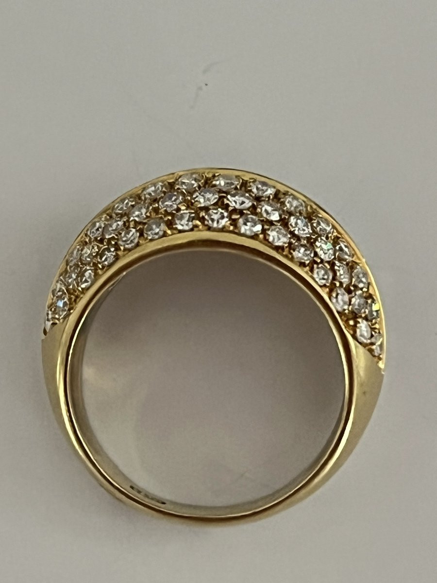 6904 - Vintage Yellow And Grey Gold Diamond Ring-photo-2