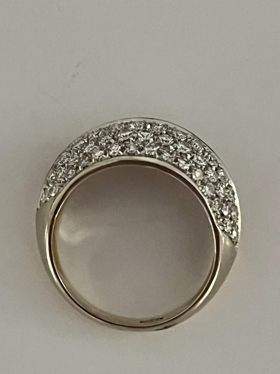 6904 - Vintage Yellow And Grey Gold Diamond Ring-photo-3