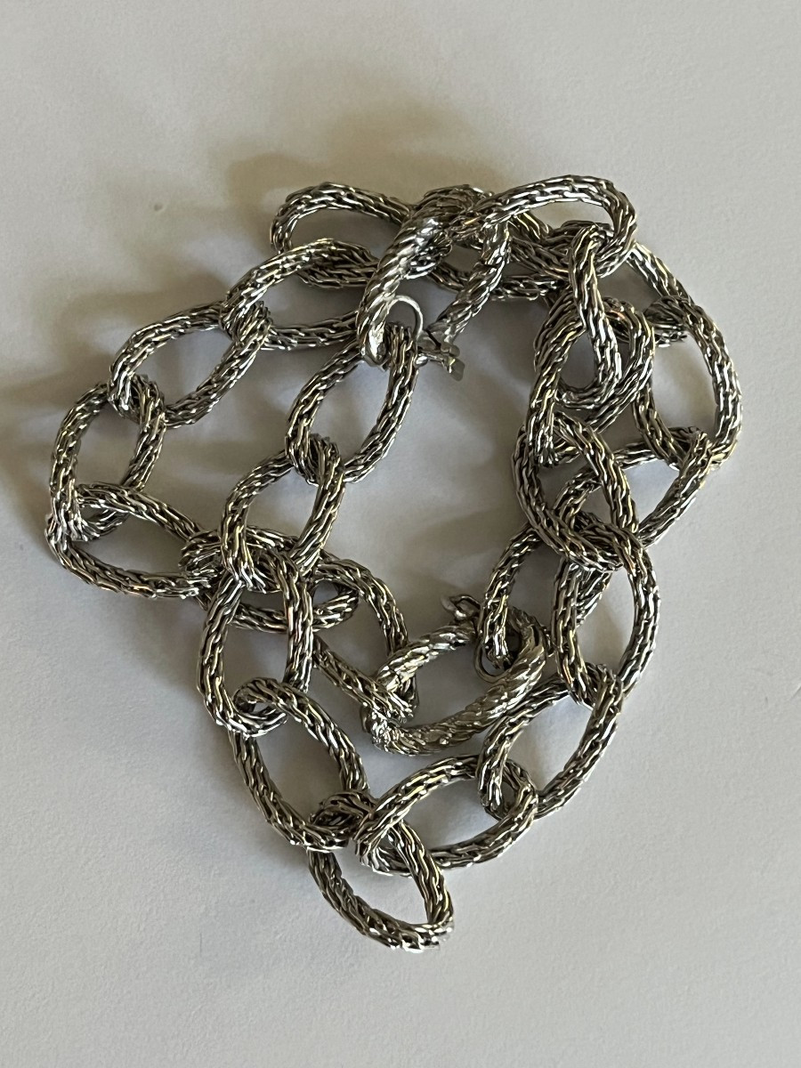 5634A- Bracelet GAY FRERES or Gris Torsadé-photo-3