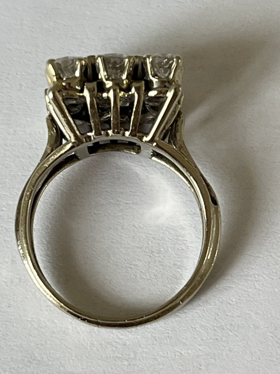 7085 - Vintage Ring In White Gold With 2.00 Ct Diamonds-photo-4