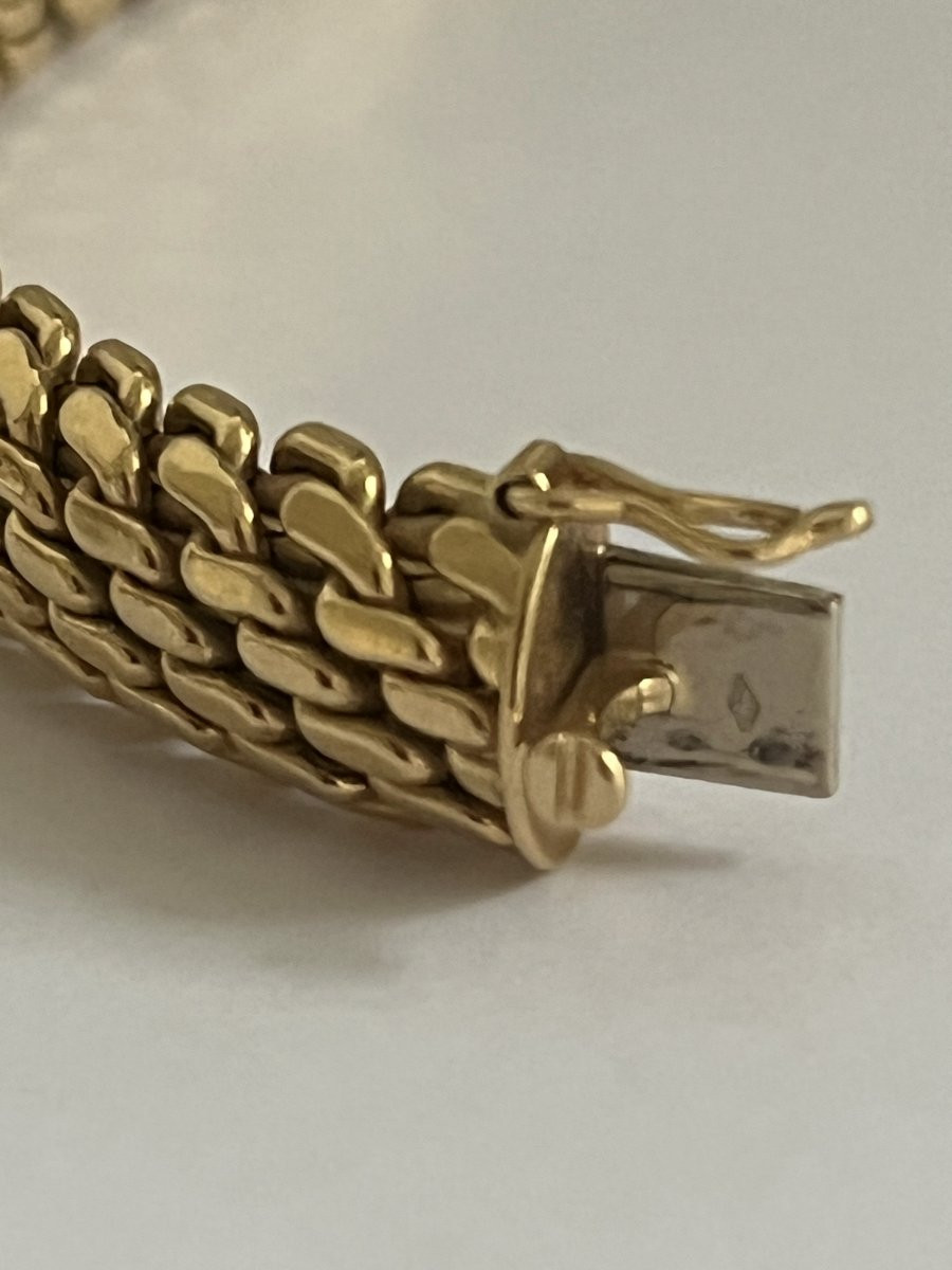 7267- Yellow Gold Bangle Bracelet 39 G-photo-2