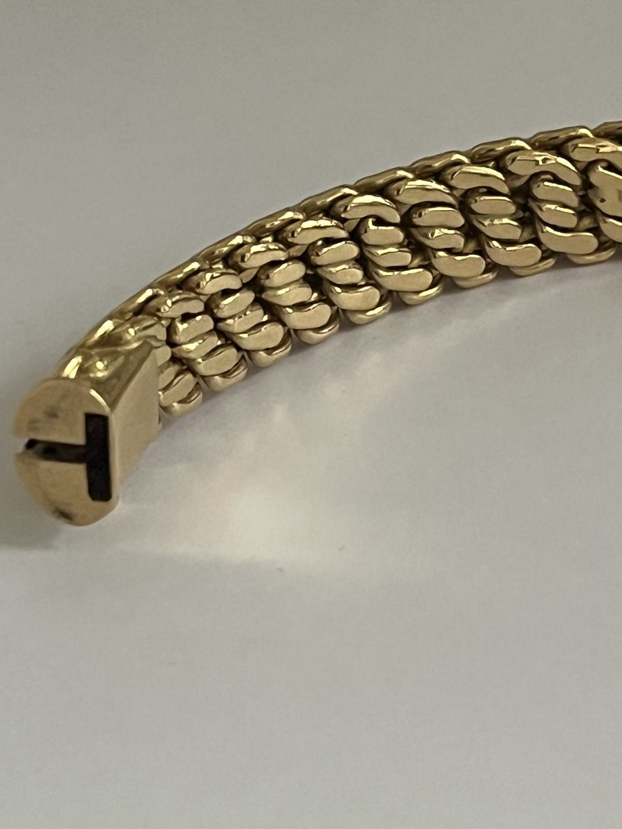 7267- Yellow Gold Bangle Bracelet 39 G-photo-3