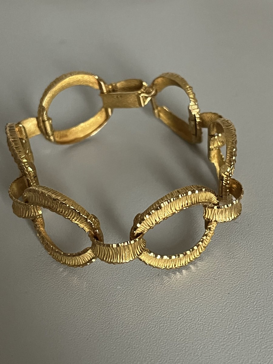 7169- Bracelet Vintage Or Jaune 28 g-photo-1