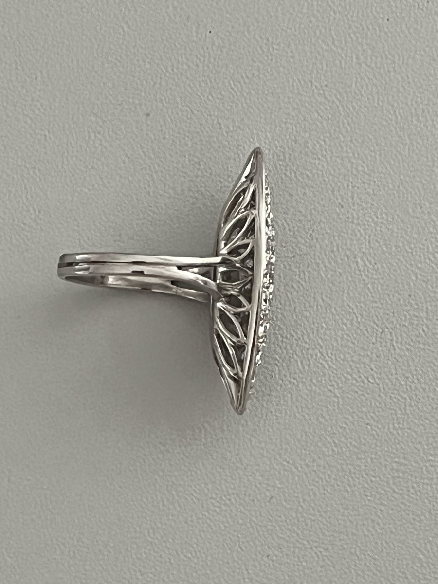 7322- Bague Marquise Or Gris Diamants 2,00 ct-photo-1