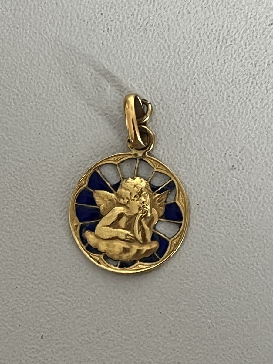 7411C - Médaille Religieuse Ange Amour