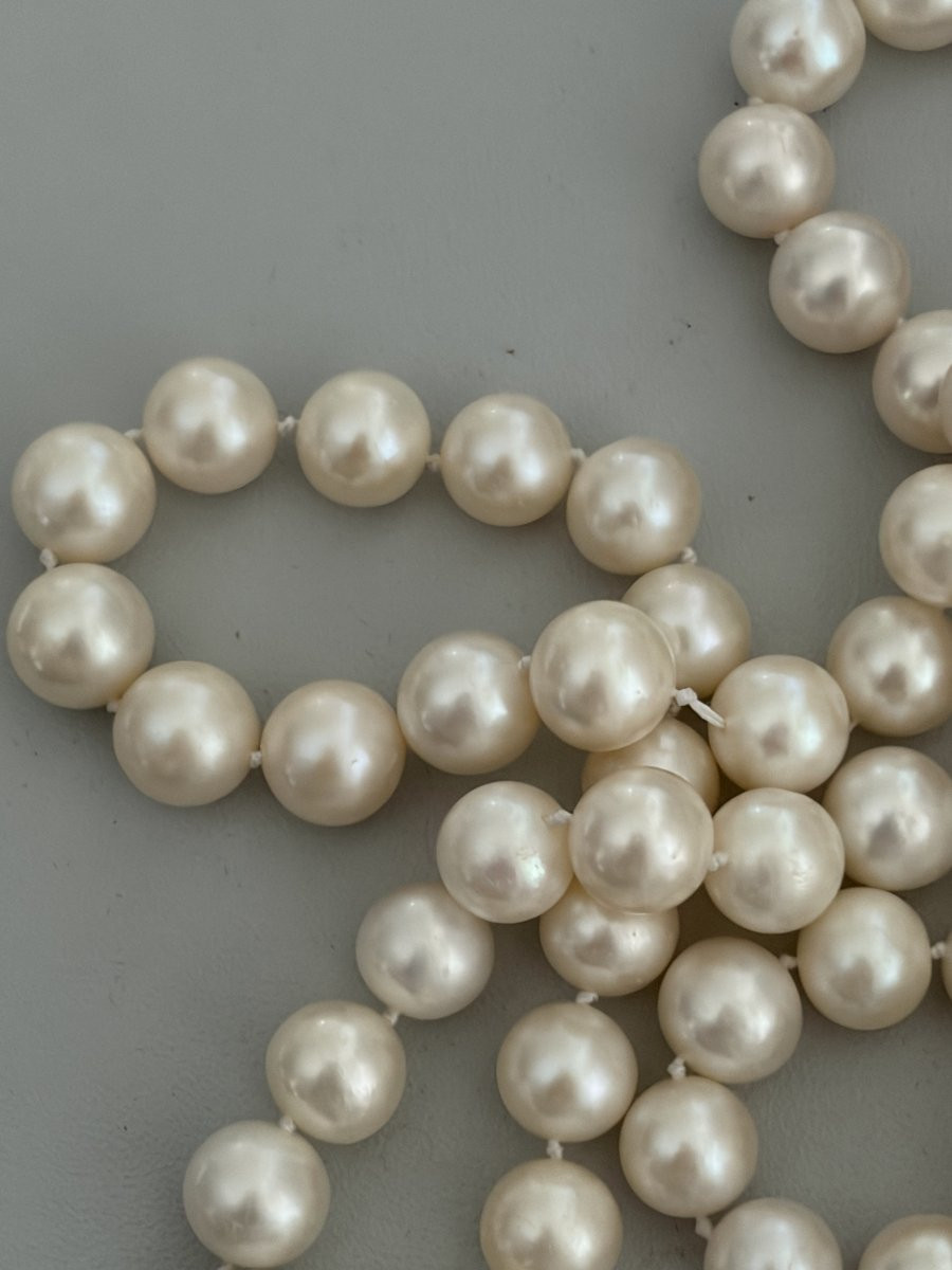 7463 - Très Long Sautoir Perles de Culture-photo-2