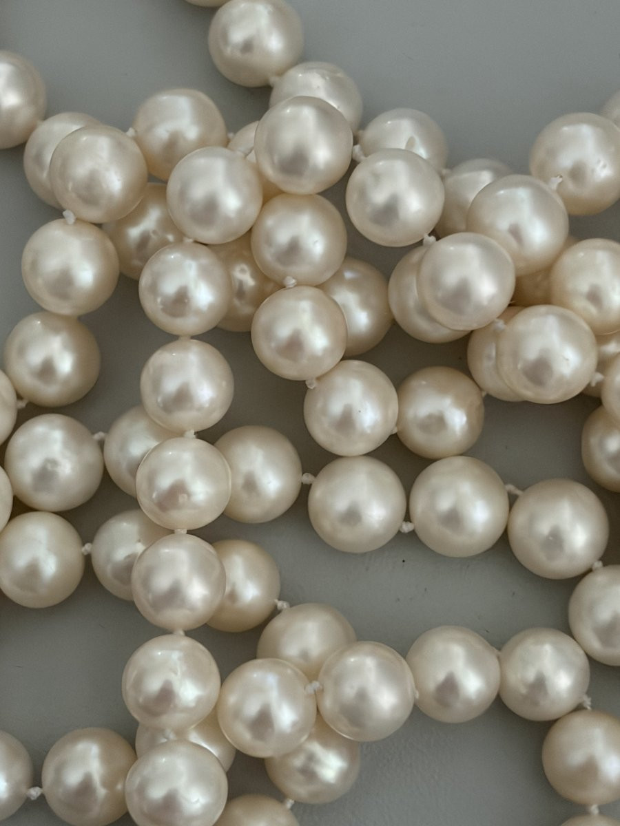 7463 - Très Long Sautoir Perles de Culture-photo-3