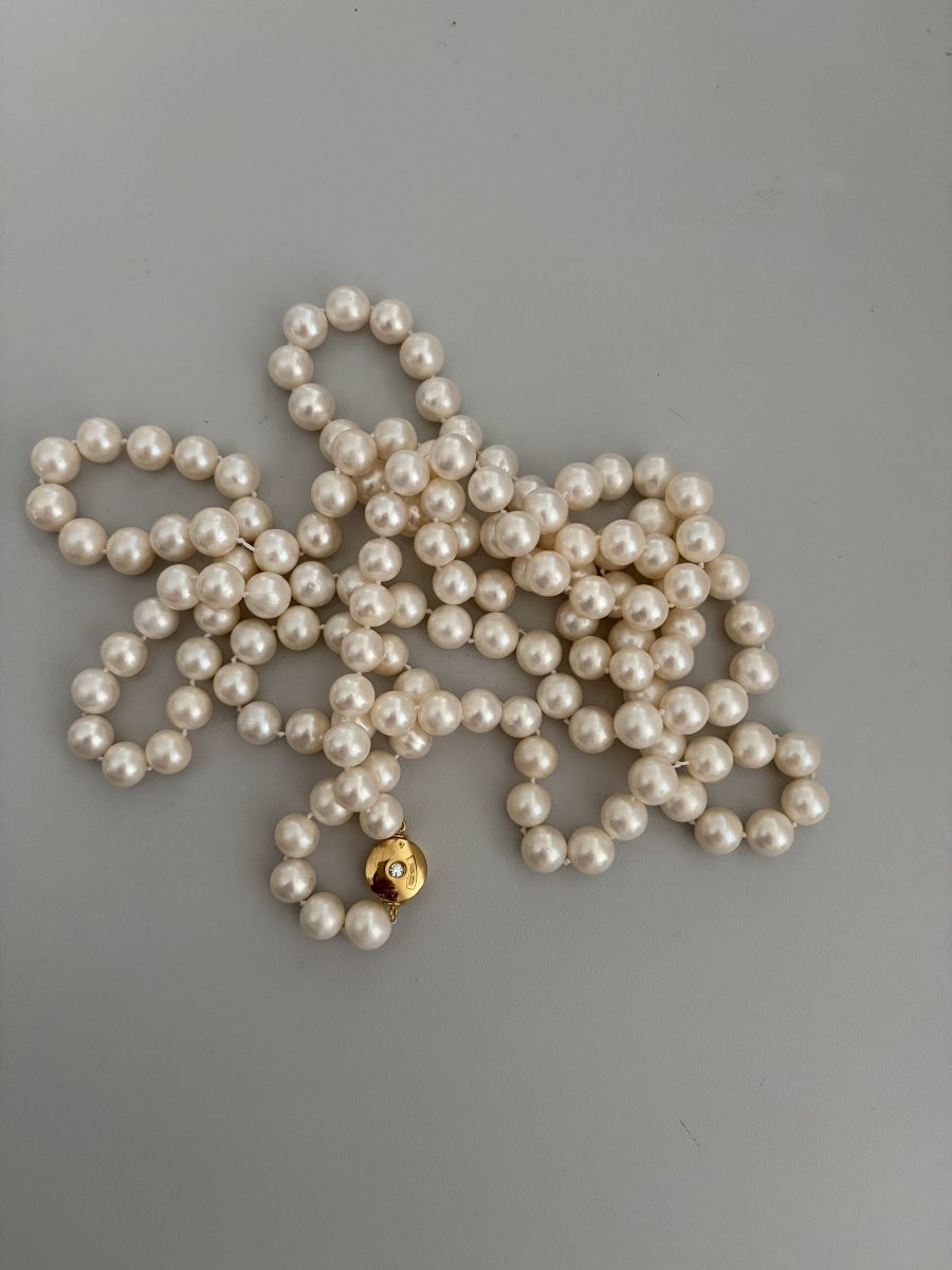 7463 - Très Long Sautoir Perles de Culture-photo-4
