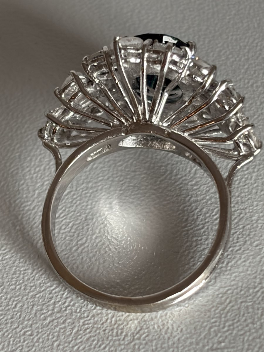 7481 - Ring White Gold Certified Sapphire Diamonds 2.00 Ct-photo-4