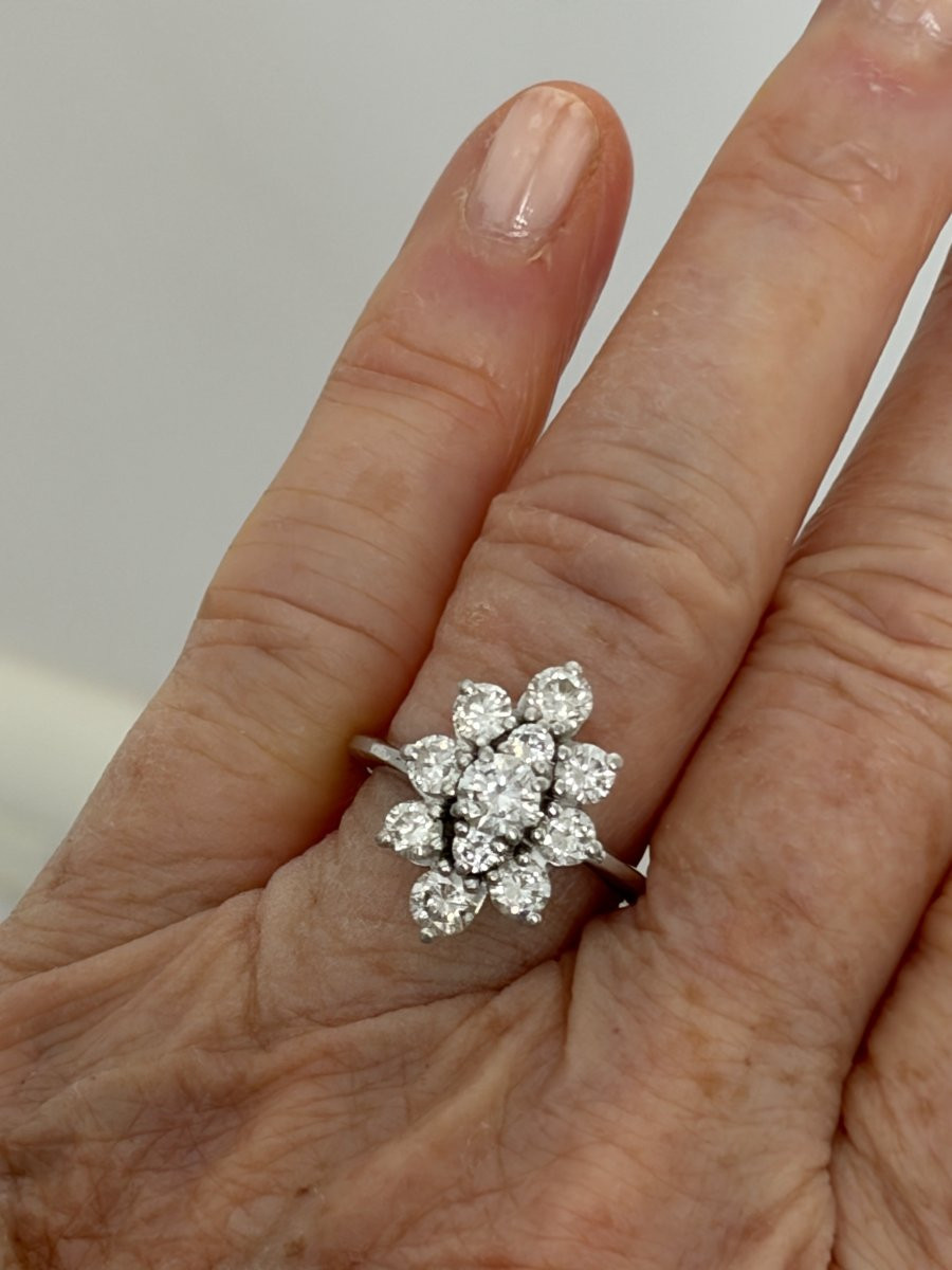 7516 - Marquise Ring White Gold Diamonds (1.60 Ct)-photo-1