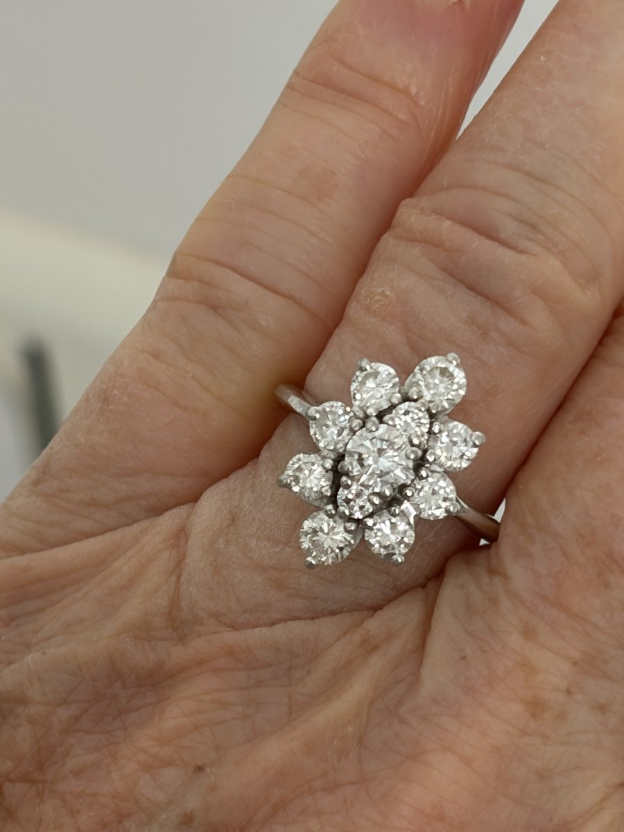 7516 - Marquise Ring White Gold Diamonds (1.60 Ct)-photo-2