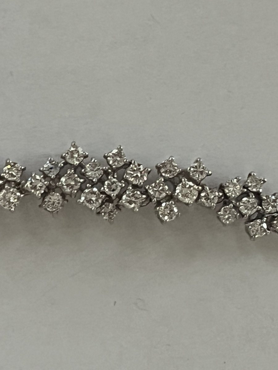 6241 - Collier Or Gris Diamants 2,00 ct-photo-2
