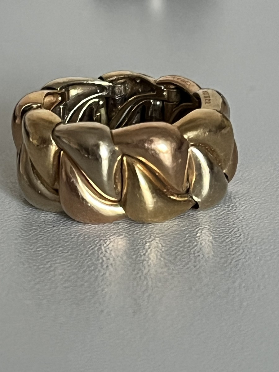 6461 - Poiray Yellow Gold And White Gold Ring