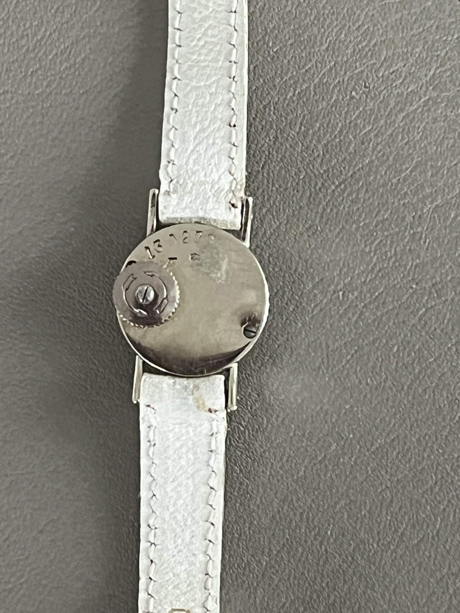 7084 - Montre Dame Jaeger Lecoultre Or Gris Diamants-photo-4