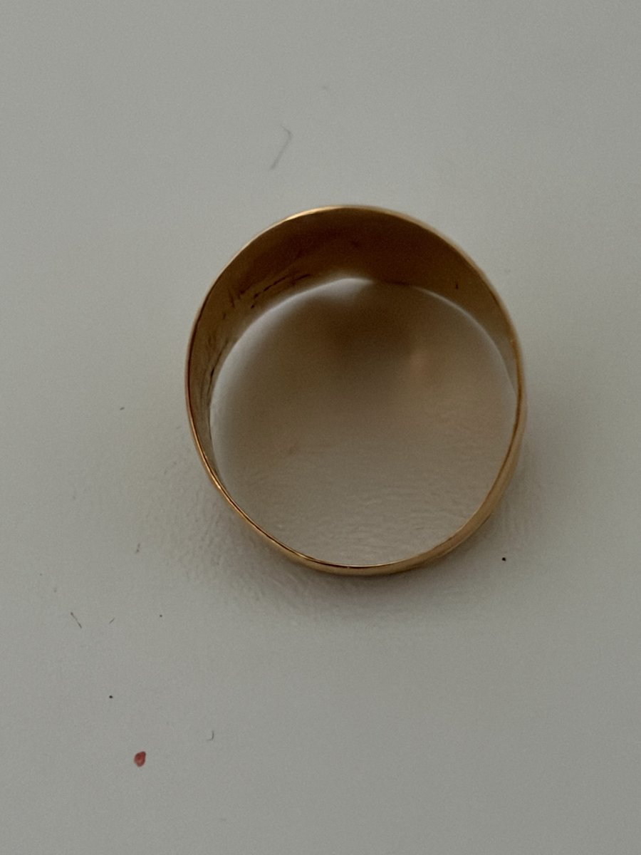 7420 - Large Bague Or Jaune-photo-4