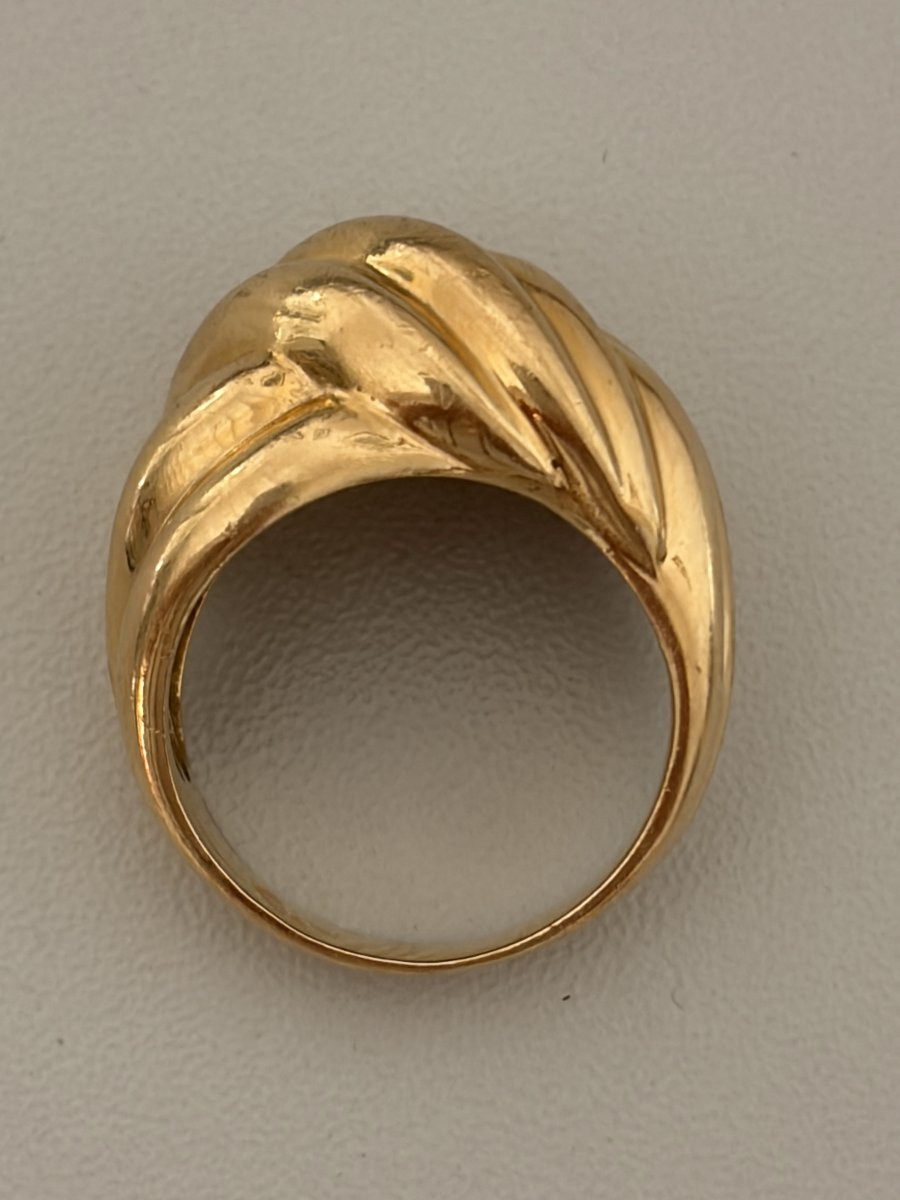 7502 - Bague Nœud Vintage Or Jaune-photo-3