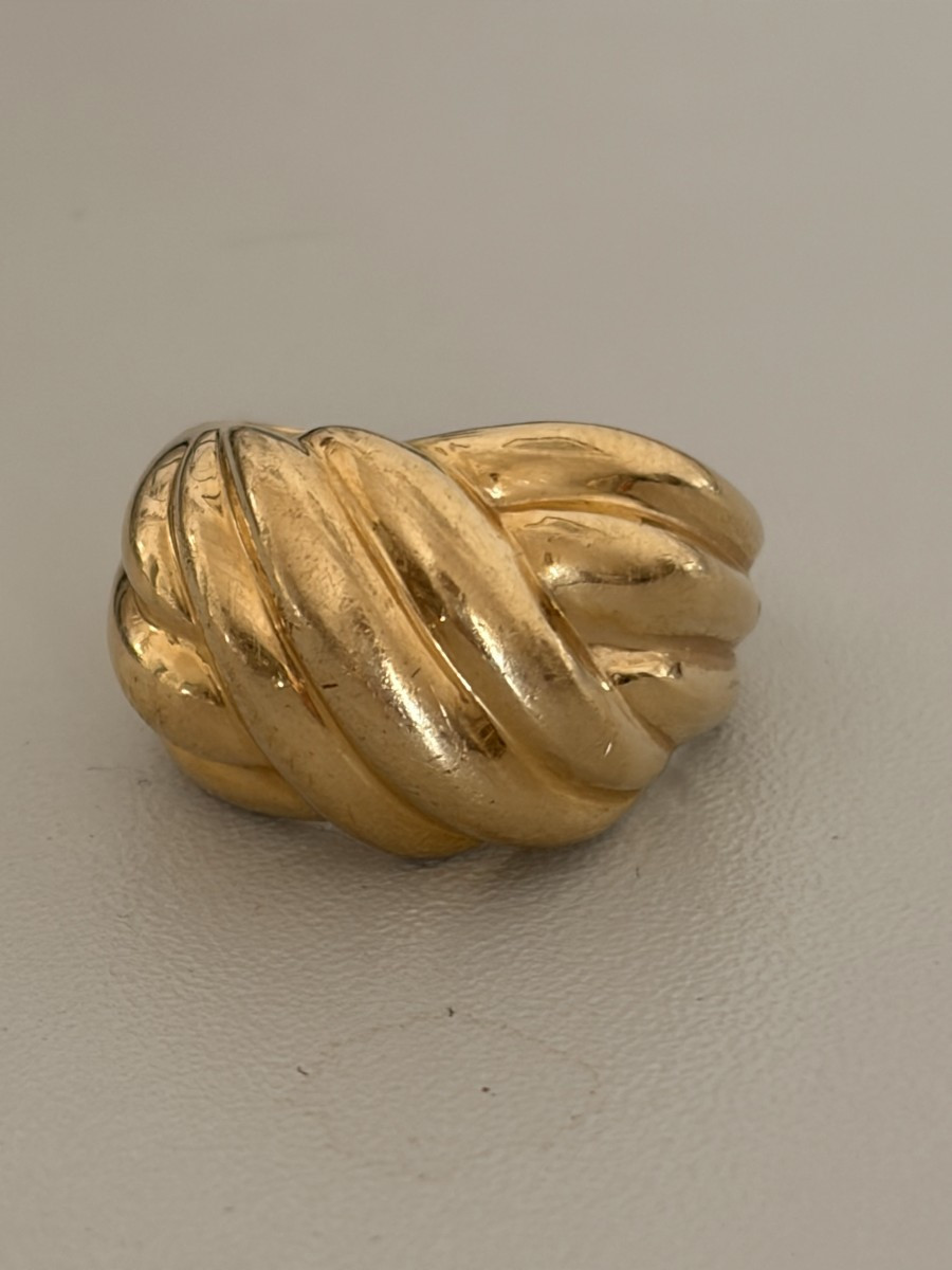7502 - Bague Nœud Vintage Or Jaune