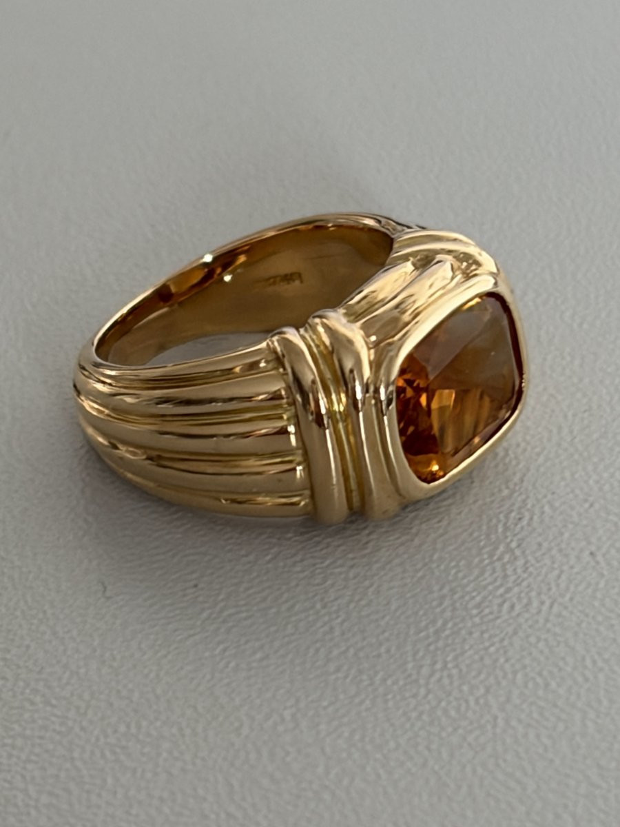 7549 - Ring Fred Yellow Gold Citrine-photo-4
