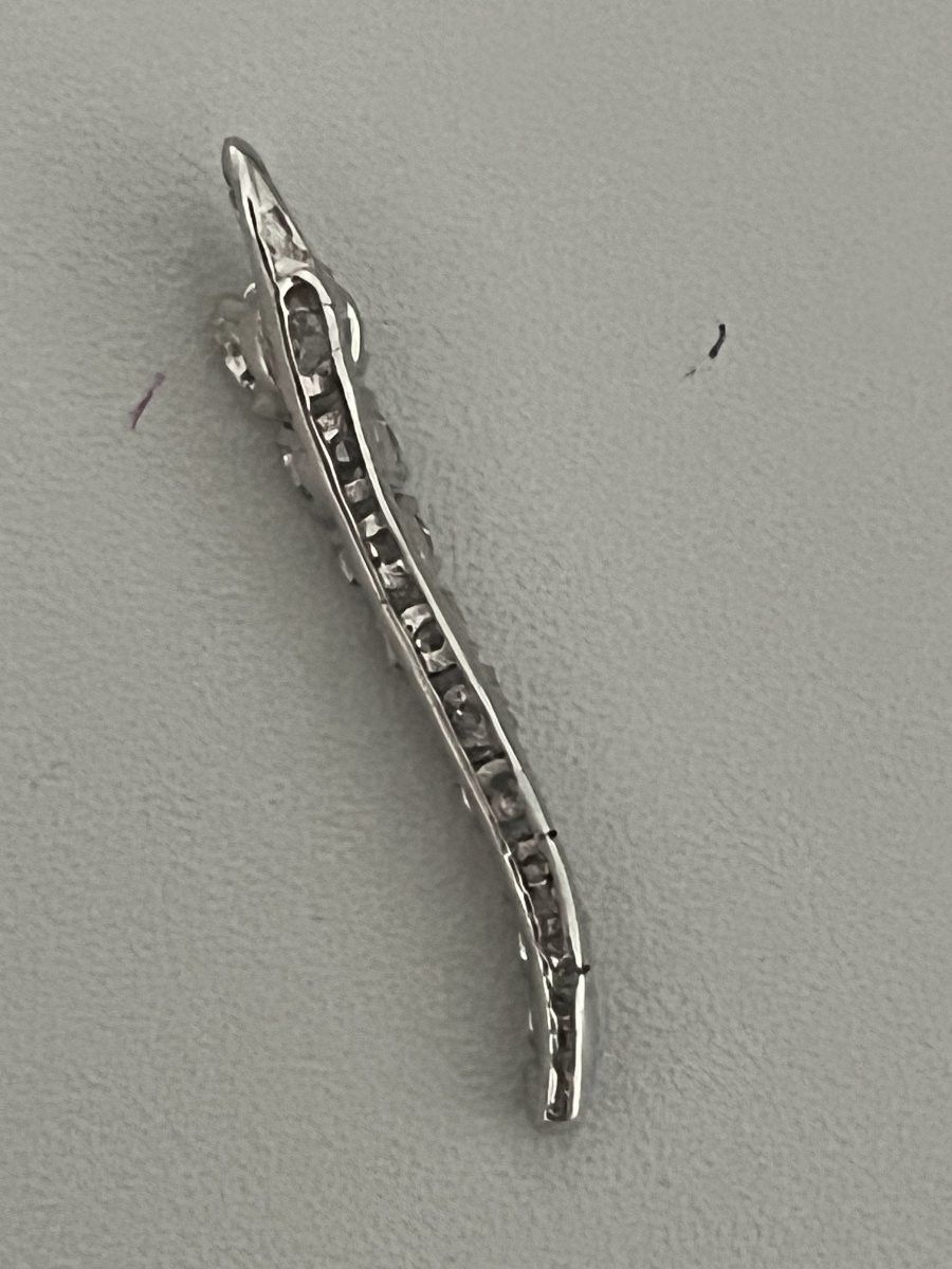 7202A- Pendentif Or Gris Diamants 0,70 ct-photo-2