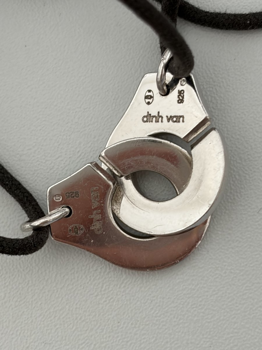 2729- Van Dinh "silver Handcuff" Necklace