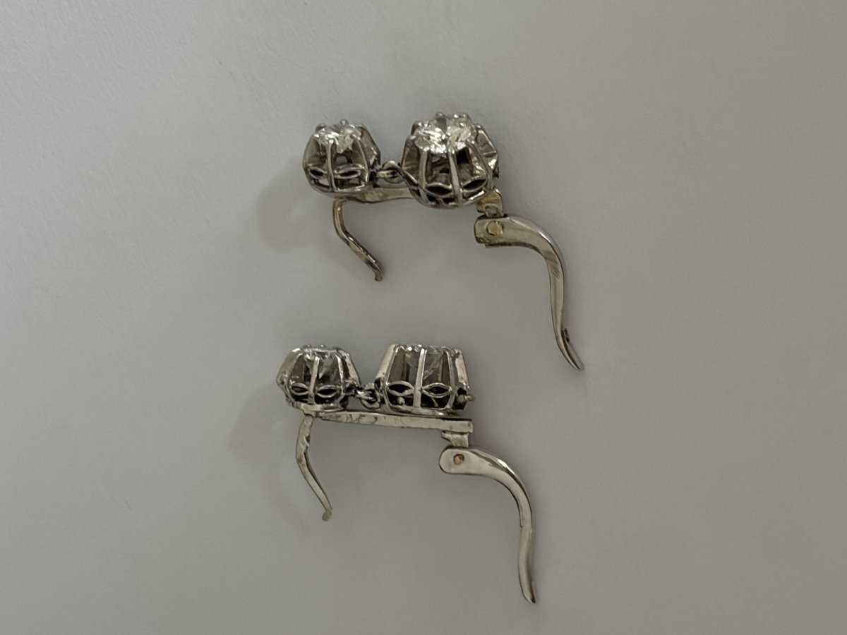 3148- Dormeuses Or Gris Diamants-photo-4