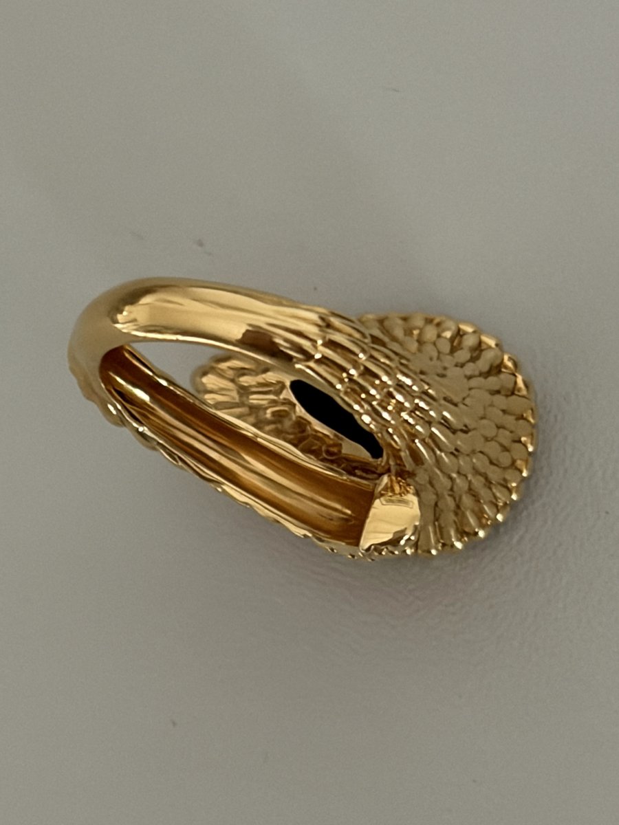 7619- Bague Boucheron Serpent Or Jaune Lapis Lazuli-photo-1