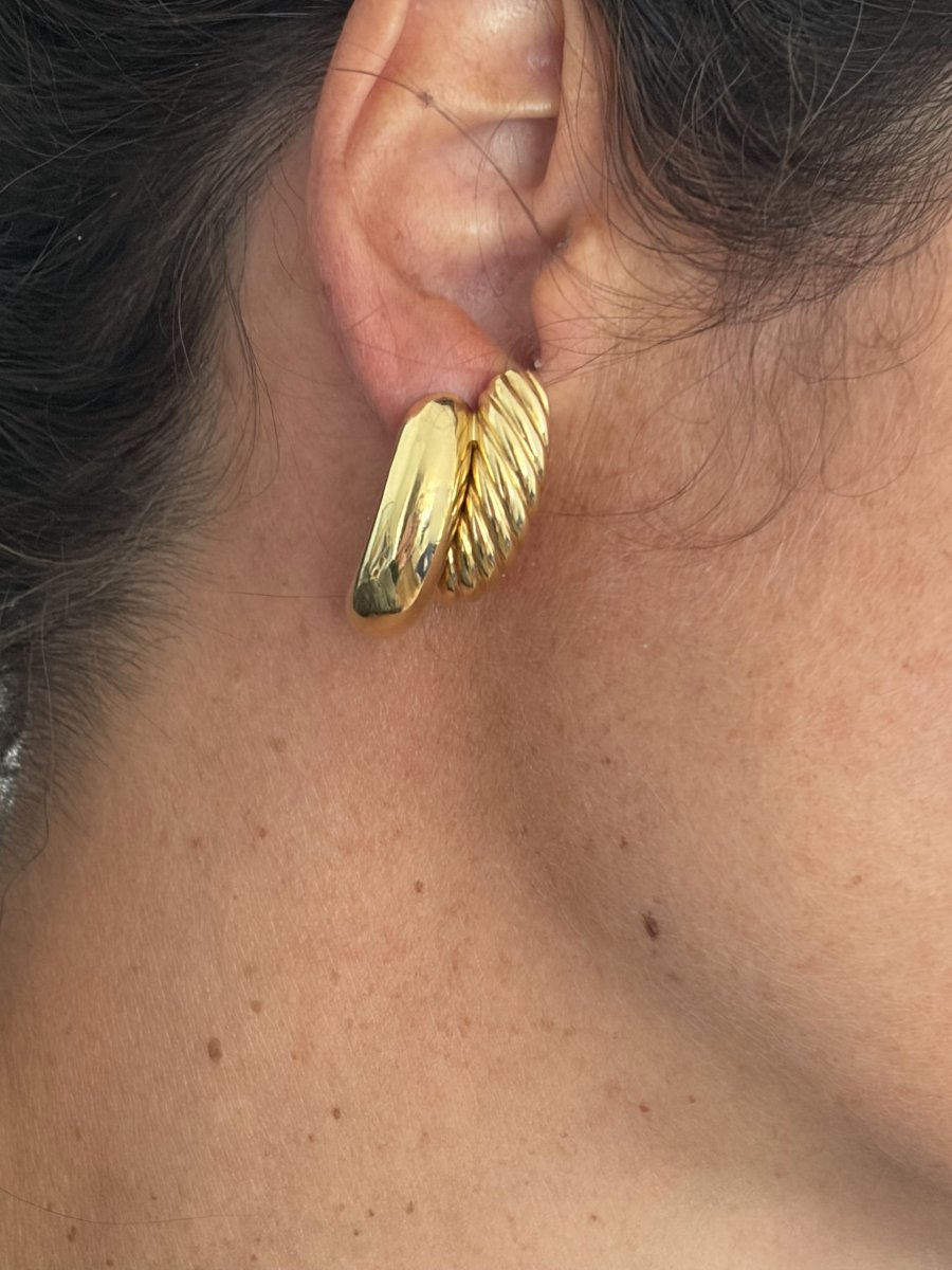 7810- Boucles d'Oreilles ALDEBERT Or Jaune-photo-4