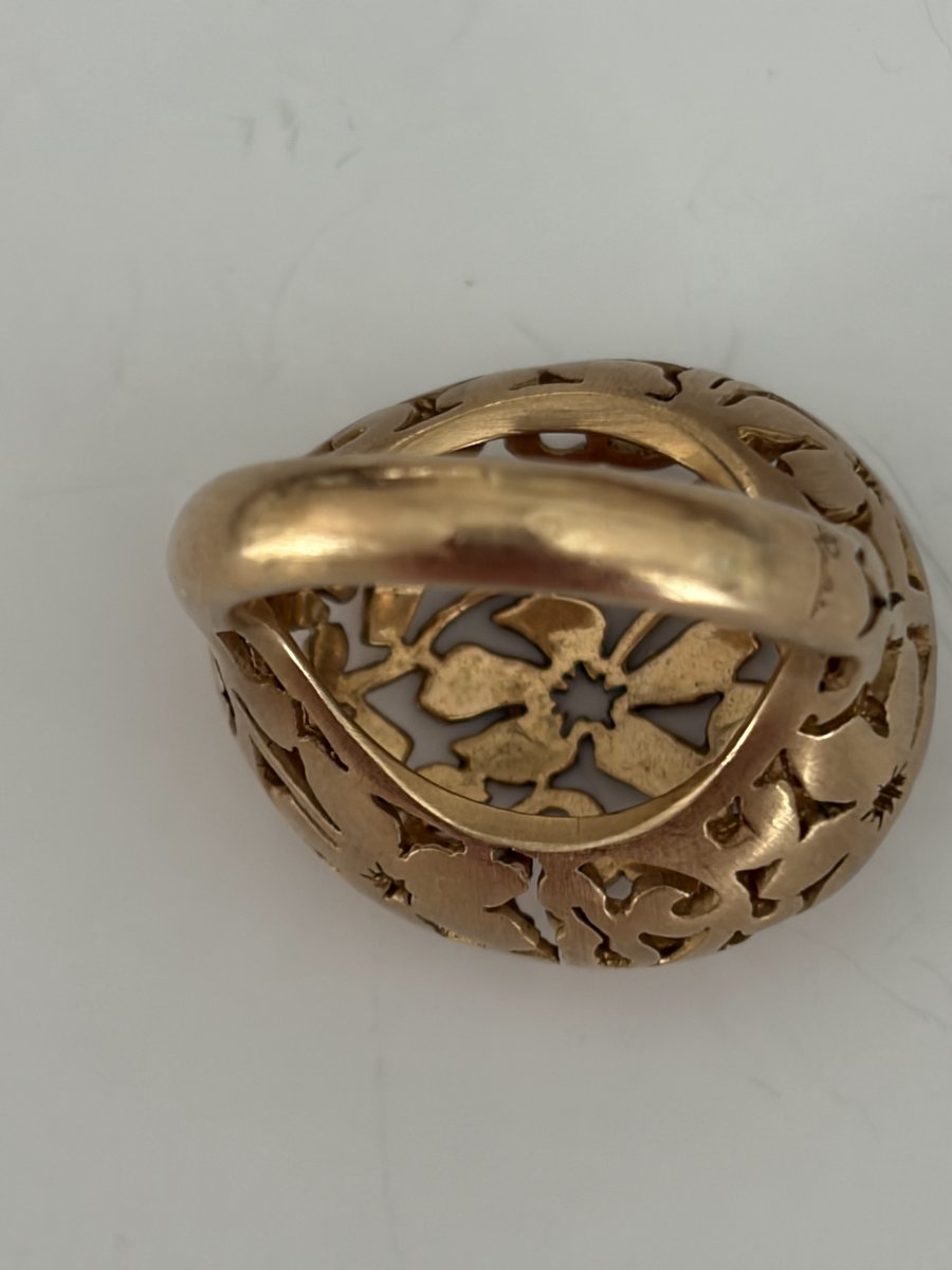 7840- Bague POMELLATO Arabesque Or Jaune-photo-4