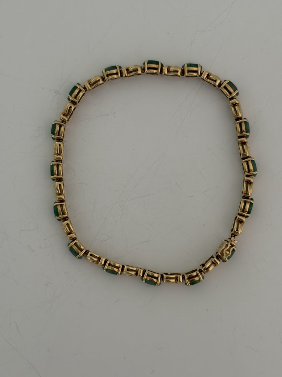 7866- Bracelet Souple Or Jaune Jade-photo-4