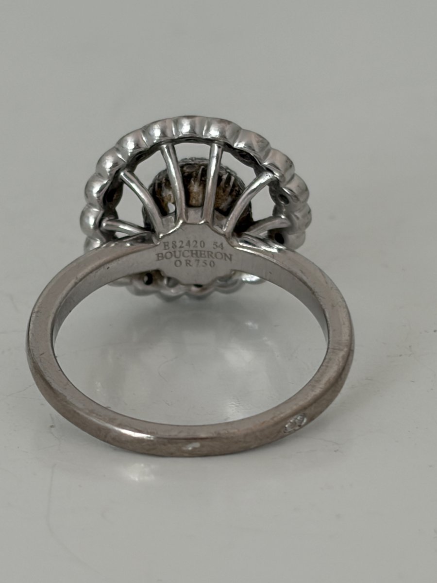 7988 - Boucheron "ma Jolie" Ring In White Gold With Diamonds-photo-1