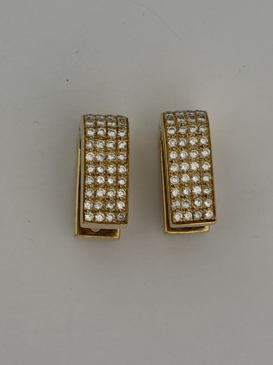 8017 - Yellow Gold Earrings With 2.00 Ct Diamonds-photo-4