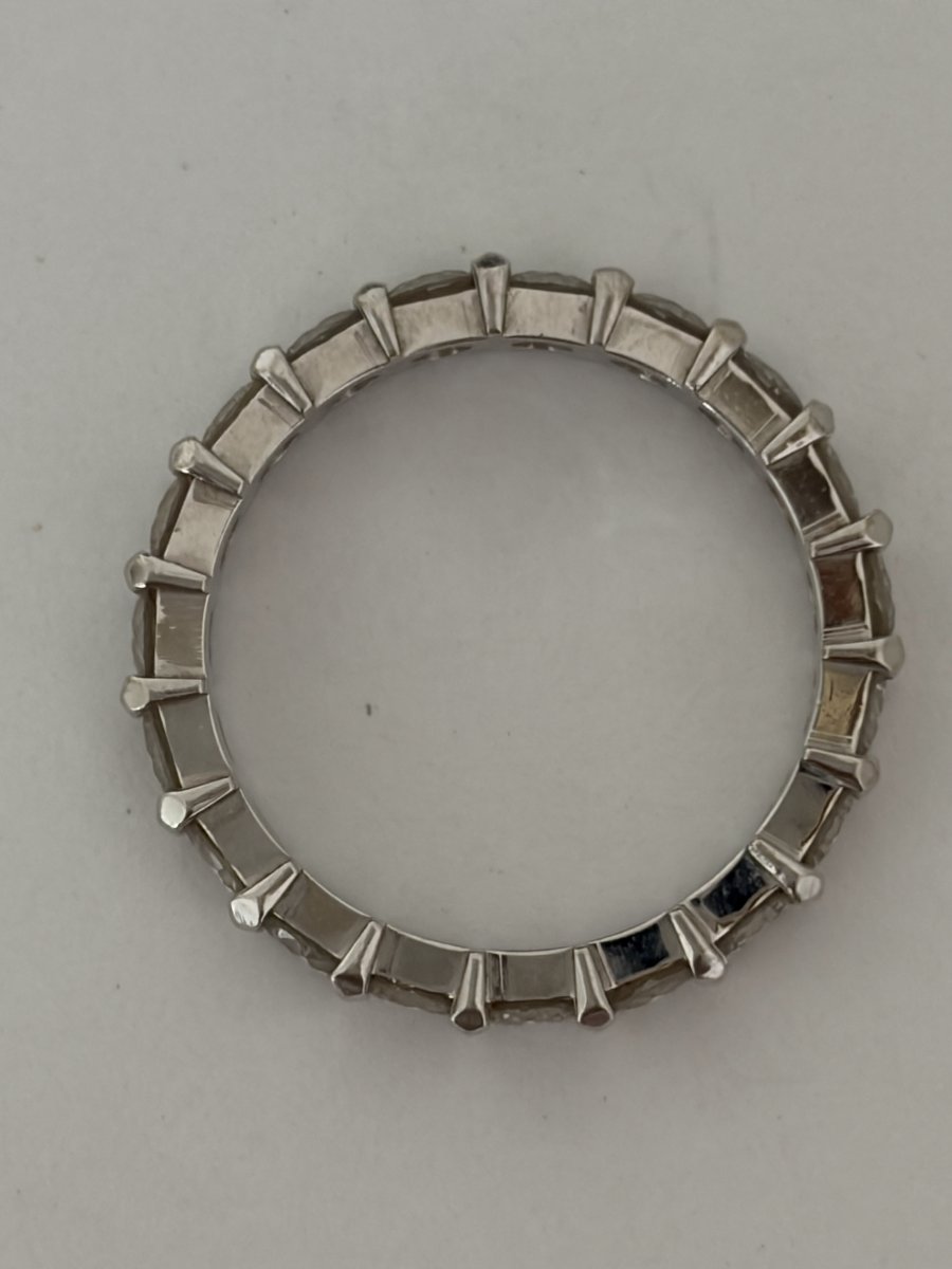 8091 - American Wedding Band In White Gold With Diamonds, 1.50 Ct-photo-3