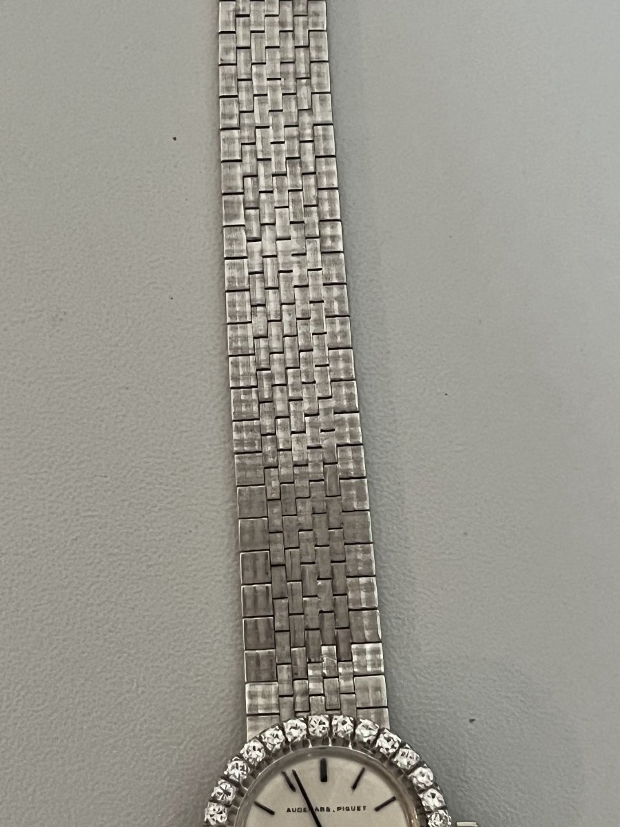7207- Montre AUDEMARS PIGUET Or Gris Diamants-photo-4