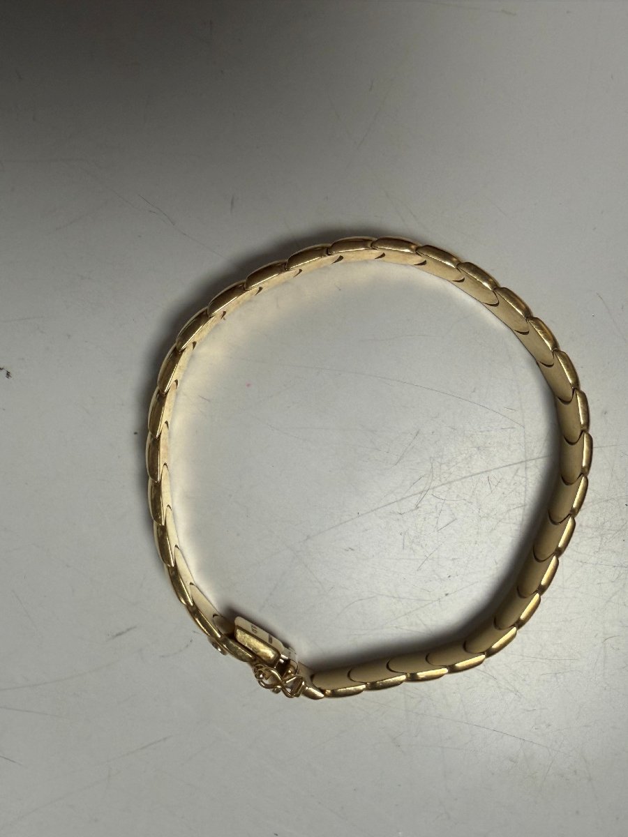7951 - Oj Perrin 18-g Yellow Gold Bracelet-photo-2