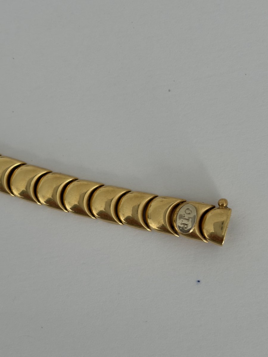 7951 - Oj Perrin 18-g Yellow Gold Bracelet-photo-3
