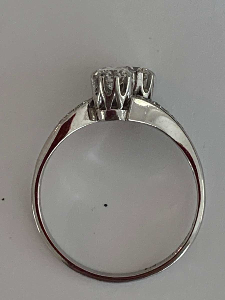 3149- Bague Vous & Moi Or Gris Diamants-photo-2