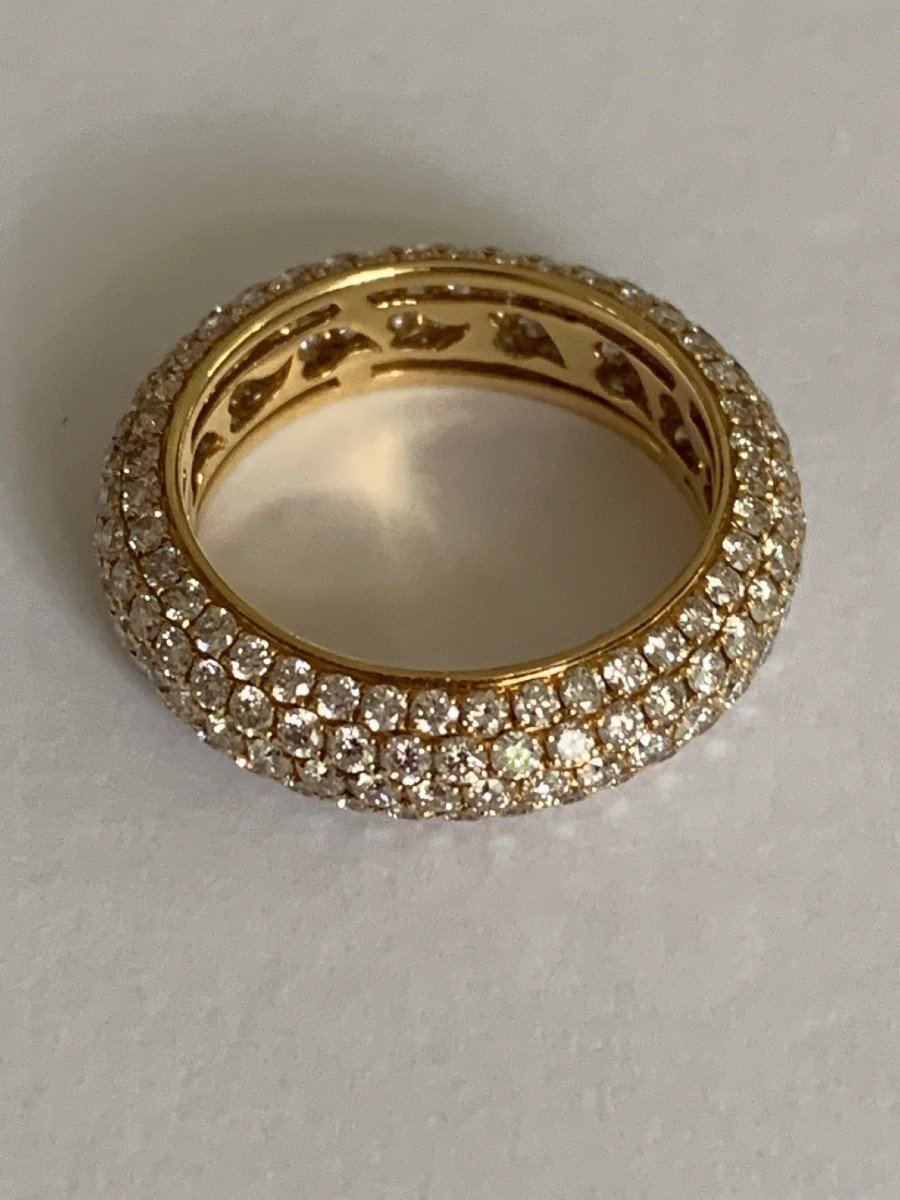 3294- Wedding Ring Yellow Gold Diamonds 3.10 Ct-photo-3