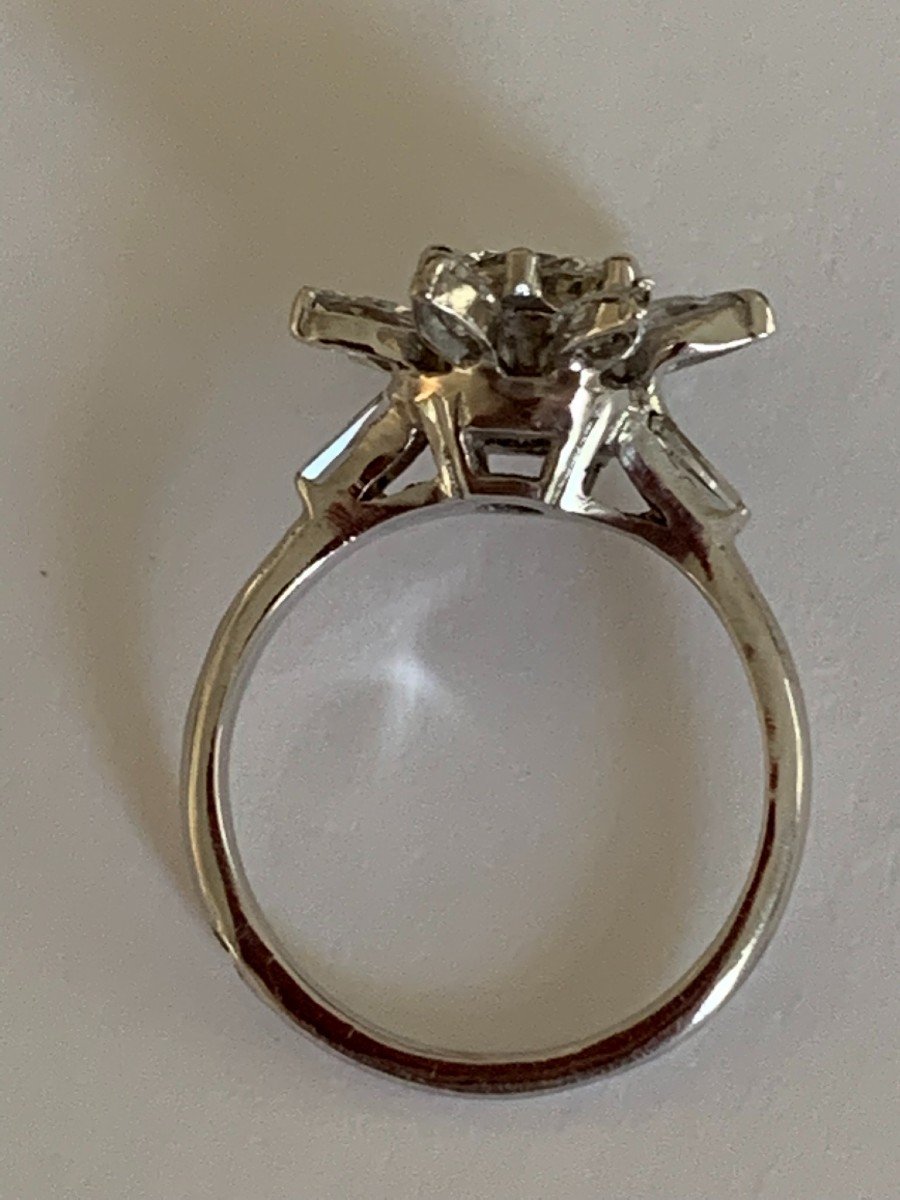 3406- Bague Or Gris Diamants-photo-3