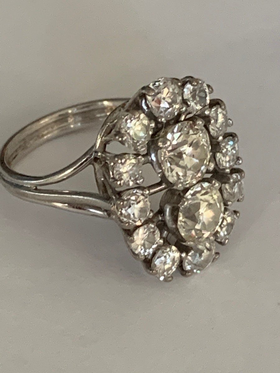 3472 – White Gold Platinum Diamond Ring-photo-2