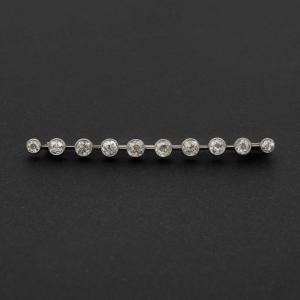 3315 – Broche Barrette Art Deco Diamants 1,80 Ct