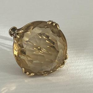 4835- Citrine Yellow Gold Ring