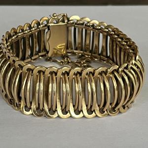 4612- Large Bracelet Or Jaune