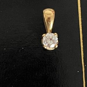 5173- Pendentif Or Jaune Diamant 