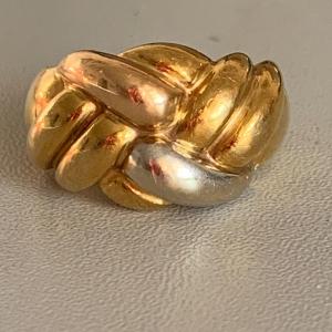 2876- 3 Braided Gold Ring
