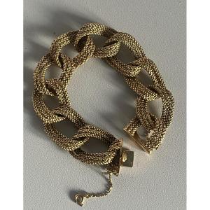 5366- Braided Yellow Gold Bracelet 63 G