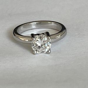 4600- Bague Solitaire Diamant 1,15 Ct